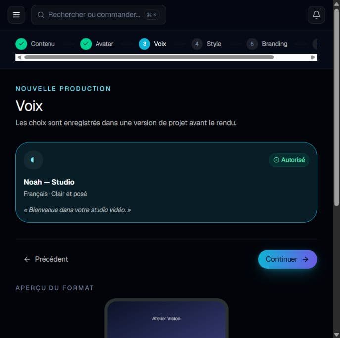 Atelier Vision - Selection de la voix
